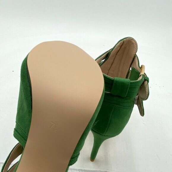 XYD Women Peep Toe Ankle Bootie High Heels Buckled Double Straps Cutout Fashion - Picture 5 of 7